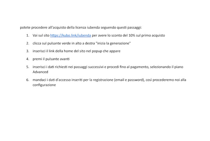 configuro iubenda su wordpress